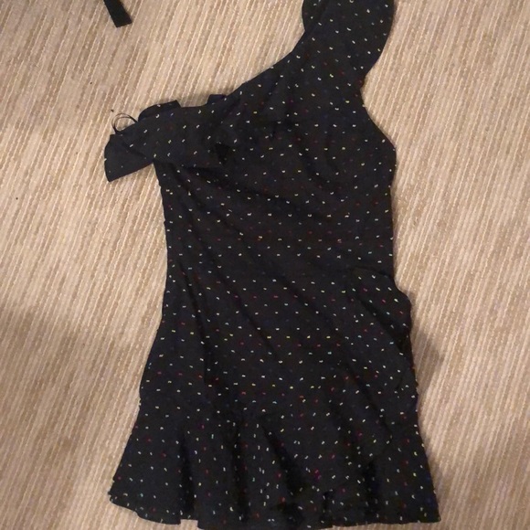 Shopbop wayf black mini dress with dots - Picture 2 of 3
